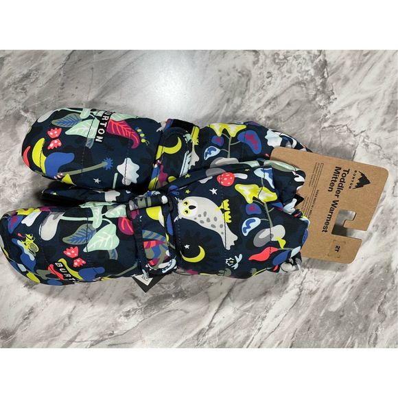 Burton Toddler Warmest Mittens Gloves Waterproof Insulated 2T Moonlit Grove NWT - Picture 6 of 6